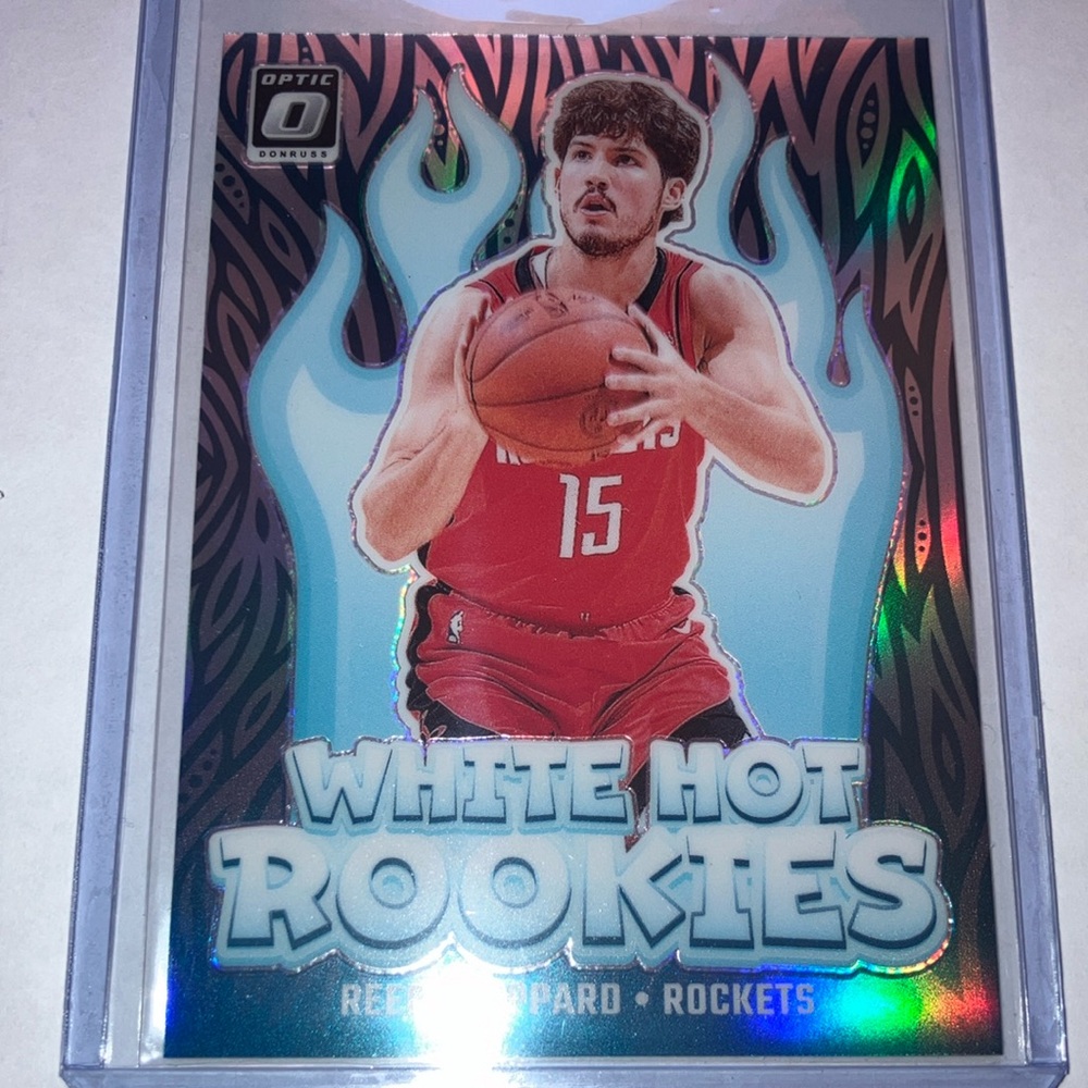 2024-25 Panini Reed Sheppard Houston Rockets White Hot HOLO Rookie Card RC